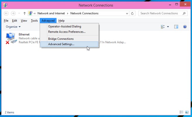 windows 10 how to use ethernet port to console cable